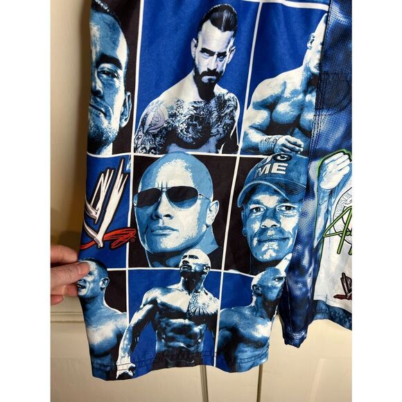 WWE The Rock Wrestling Swim Trunks Size Large 10/12 - Picture 2 of 8